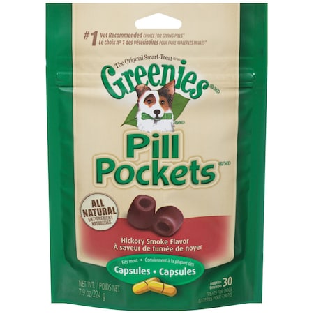 Greenies Greenies Hickory Smoke Pill Pockets For Dogs 7.9 oz 1 pk 428273